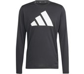 Camiseta de running adidas run it ls hombre negro