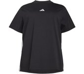 Camiseta adidas 3bandas sj inc mujer negro/blanco