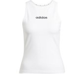 Camiseta adidas linear sj tank mujer blanco/negro