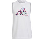 Camiseta de fitness adidas g tr-es tk blanco niña
