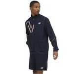 Chaqueta new balance graphic impact run hombre azul