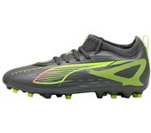 Botas de fútbol puma ultra 5 match mg ,matte aged silv, niño
