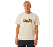 Camiseta rip curl casual revival mumma hombre blanco vintage