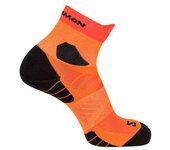 Calcetines de trail salomon aero ankle red orange/turmeric