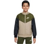 Chaqueta con capucha nike sportswear windrunner niño green