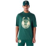 Camiseta new era nba panel os milwaukee bucks verde hombre