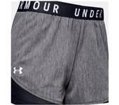 Pantalones cortos under armour play up 3.0 twist mujer gris