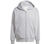 Chaqueta adidas all szn fleece full zip hoodie hombre gris