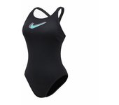 Bañador de natación nike hydrastrong 3d swoosh mujer negro