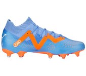 Botas de fútbol puma future match fg/ag mujer azul glimmer