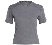 Camiseta de traning adidas 3-stripes essentials gris mujer