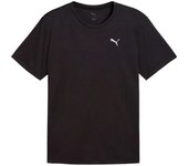 Camiseta de running puma graphics running fas, black, hombre