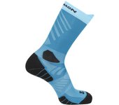 Calcetines de trail salomon aero crew blue danube/aquarius