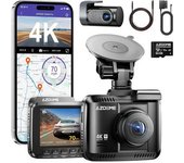Dash Cam Delantera Y Trasera - Azdome Gs63hpro - Gps - Conexión 5g, Grabación 24h - Cámara Para Coche Con Tarjeta De Memoria Inc