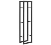 Soporte Para Leña Kasan Acero 40 X 150 X 25 Cm Negro [en.casa]