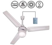 Ventilador De Techo Blanco Con Luz 120d
