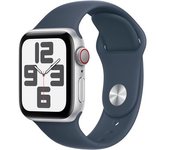 Apple Watch Se 2024 Gps Cellular 40mm Caja De Aluminio Plateado Con Correa Deportiva Azul Denim Talla S/m