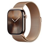Apple Watch Series 10 Gps + Cellular 46mm Titanio Dorado Con Correa Milanesa Dorada S/m