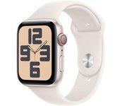 Apple Watch Se 2024 Gps Cellular 44mm Caja De Aluminio Starlight Con Correa Deportiva Starlight - Talla S/m