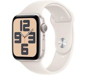 Apple Watch Se 2024 Gps 44mm Caja De Aluminio Starlight Con Correa Deportiva Starlight Talla S/m