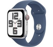 Apple Watch Se 2024 Gps Cellular 44mm Caja De Aluminio Plateada Con Correa Deportiva Vaquera - Talla S/m