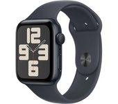 Apple Watch Se 2024 Gps 44mm Caja De Aluminio Medianoche Y Correa Deportiva Medianoche Talla S/m