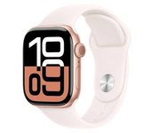 Apple Watch Series 10 Gps + Cellular 42mm Aluminio Rosa Dorado Con Correa Deportiva Rosa Claro M/l