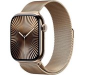 Apple Watch Series 10 Gps Cellular 46 Mm Caja De Titanio Dorado Con Correa Milanesa Dorada - Talla M/l