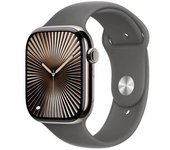 Apple Watch Series 10 Gps + Cellular 46mm Titanio Natural Con Correa Deportiva Gris Rocoso M/l
