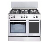 Alpha Cocina De Gas Vulcano Lux-90pb Inox. Portabombonas, Ventilador, Corte De Gas Seguro Y Temporizador. **alta Gama**