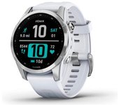 Garmin Fenix 7s Plata (stainless Steel) Smartwatch 42mm / Correa Silicona Blanca