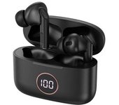Auriculares Stereo Bluetooth Dual Pod Earbuds Lcd Cool Air Pro Negro