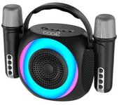 Cool Altavoz Bluetooth Universal Musica 6w Mini Karaoke Party + 2 Microfonos Negro