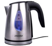 Hervidor Agua Eléctrico 1 Litro Acero Inoxidable, Sin Bpa, Inalámbrico, Apagado Automático Acero Inoxidable 1630w Mesko Ms1351