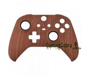 Kit De Reparación De Carcasa Frontal De Placa Frontal De Tacto Suave De Grano De Madera Extremerate Para Controlador Xbox One Elite Series 2 Modelo