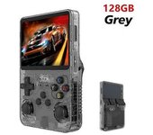 Consola De Videojuegos Portátil Retro R36s, Sistema Linux, Pantalla Ips De 3,5 Pulgadas, Reproductor De Vídeo Portátil De Bolsillo, 128gb, Juegos Para