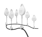 Kiwi Design V2-6 6pcs Vr Gestión De Cables Para Meta Quest Sony Playstation Vr Techo Retráctil Pul