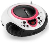 Lenco Radio Reproductor De Cd Scd-38 Rosa Y Blanco A001219