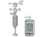 Anemómetro Inalámbrico, Sensor De Viento De Doble Montaje, Estación Meteorológica Lcd, Reloj, Dirección De Velocidad Del Viento, Frío Para El Hogar