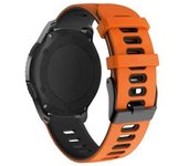 Bracelete Pioneer Para Samsung Galaxy Watch 3 Lte 45mm Laranja E Negro