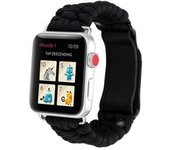 Bracelete Pulsera Fio Entrançado Para Apple Watch Series 7 45mm Negro