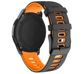 Bracelete Pioneer Para Huawei Watch Gt 3 Active 42mm Negro E Laranja
