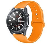 Bracelete Pulsera Silicone Suave Para Samsung Galaxy Watch 3 Lte 45mm Laranja