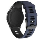 Bracelete Pioneer Para Huawei Watch Gt 3 Classic 46mm Azul Escuro E Negro