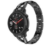Bracelete Pulsera Acero Luxury Para Garmin Forerunner 255s Negro