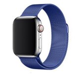 Bracelete Pulsera Milanese Mesh Para Apple Watch Series 7 45mm Blue