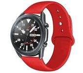 Bracelete Pulsera Silicone Suave Para Samsung Galaxy Watch 3 Lte 45mm Vermelho