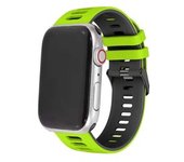 Bracelete Pioneer Para Apple Watch Series 7 41mm Verde Claro E Negro