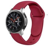Bracelete Pulsera Silicone Suave Para Samsung Galaxy Watch 3 Lte 45mm Vinho