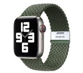 Bracelete Pulsera Entrançada Flexible Para Apple Watch Series 7 41mm Verde